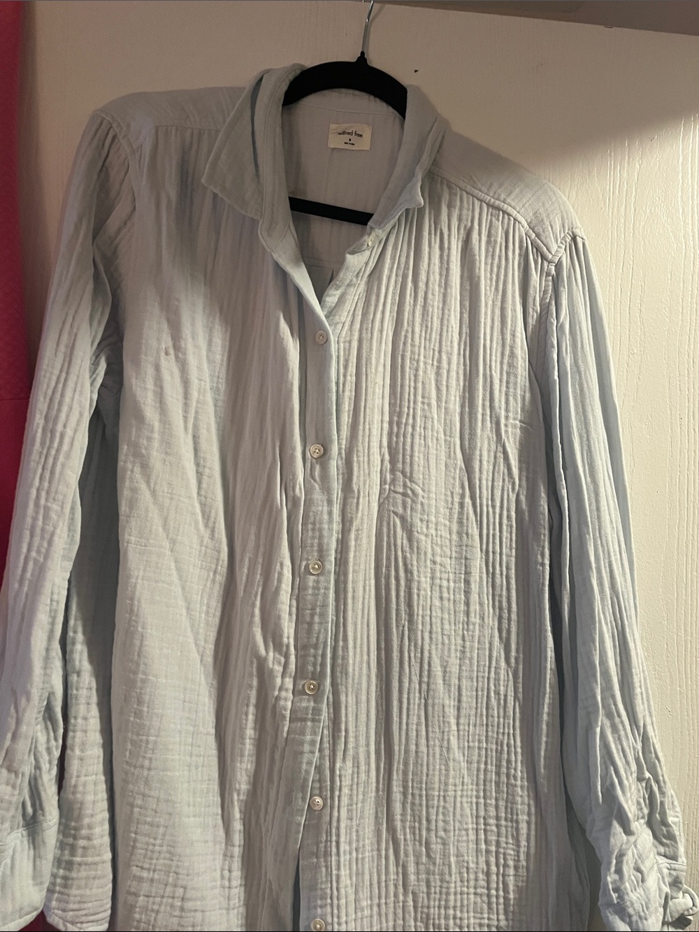 Wilfred Light Blue Casual Button-Down Shirt